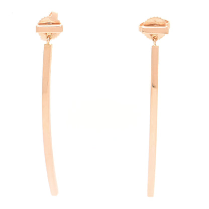Tiffany 18K Yellow Gold T Bar Earrings 1 of 7
