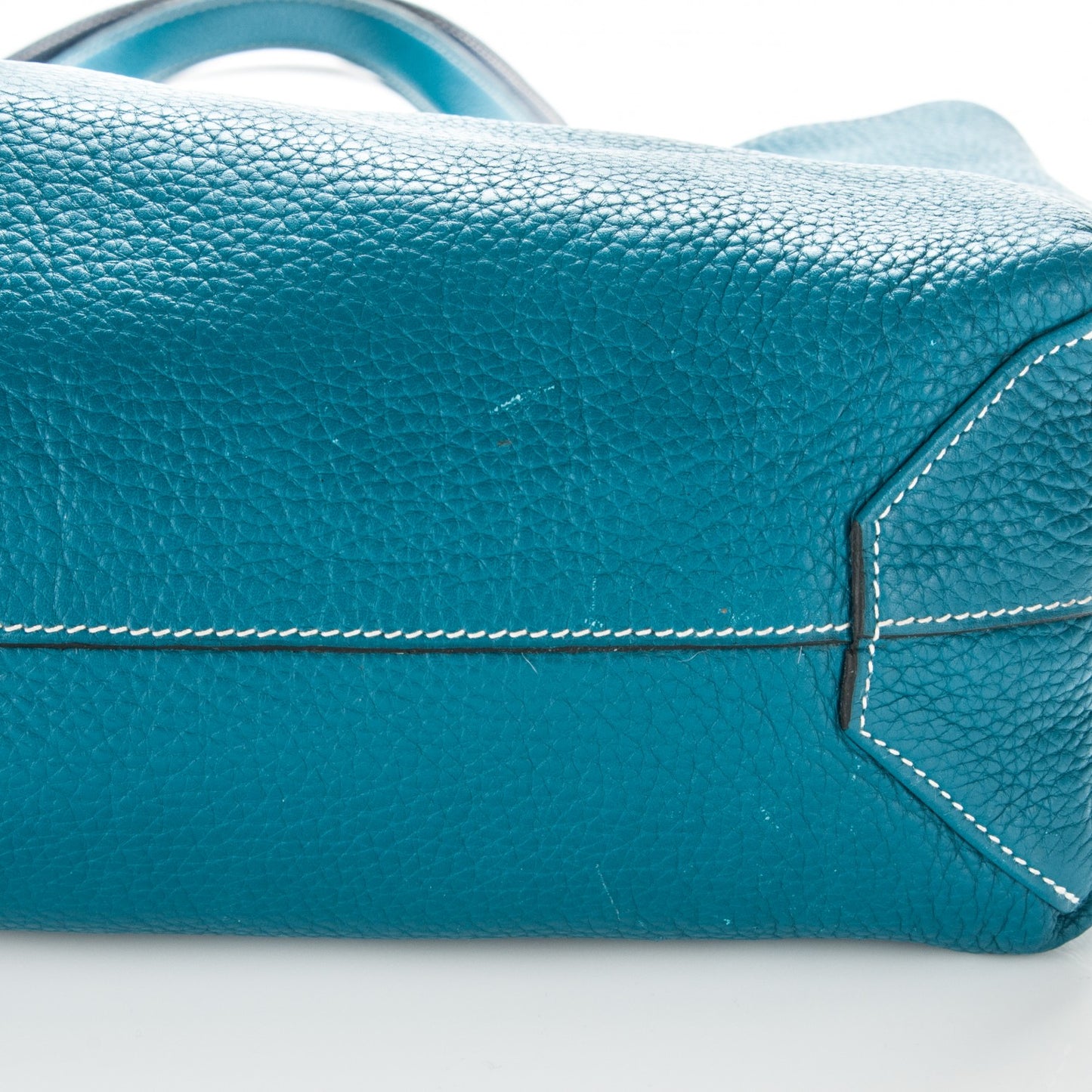 Taurillon Clemence Double Sens 36 Reversible Tote Bleu Sapphire Izmir