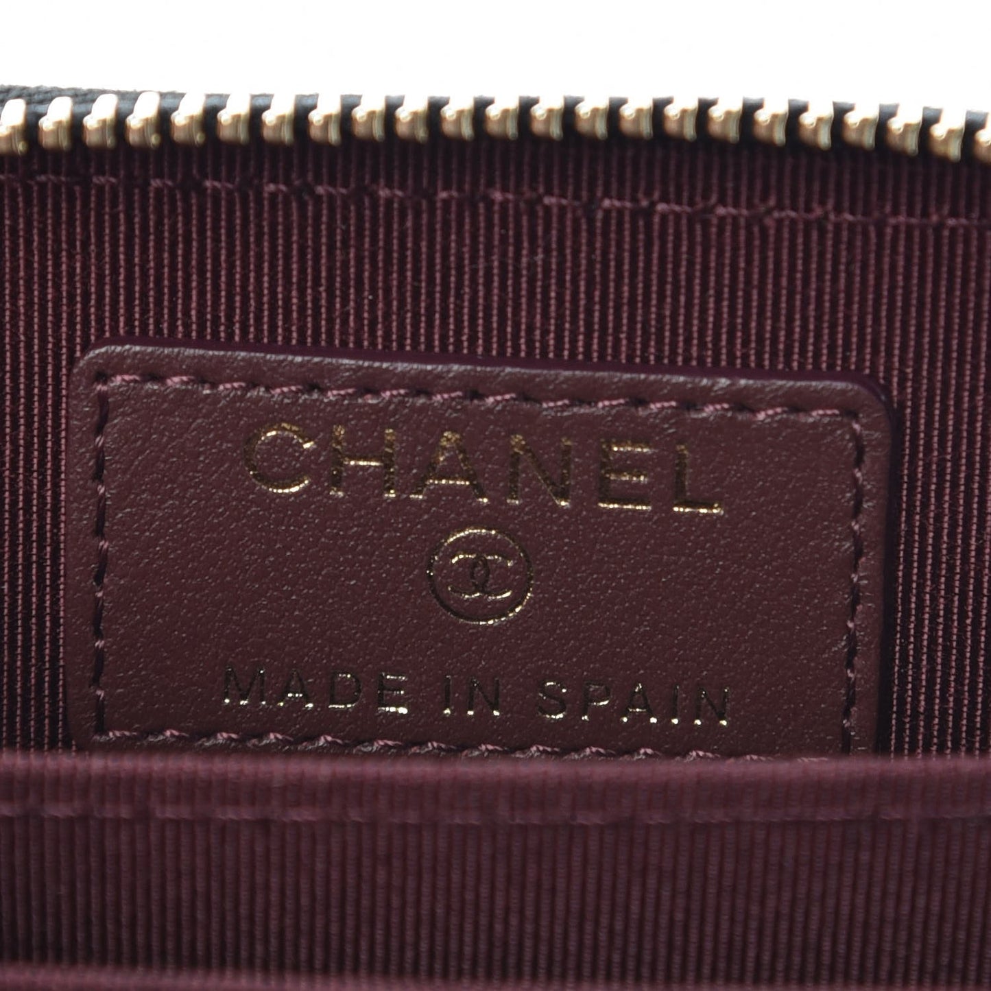 Caviar Quilted Zip Coin Purse Black