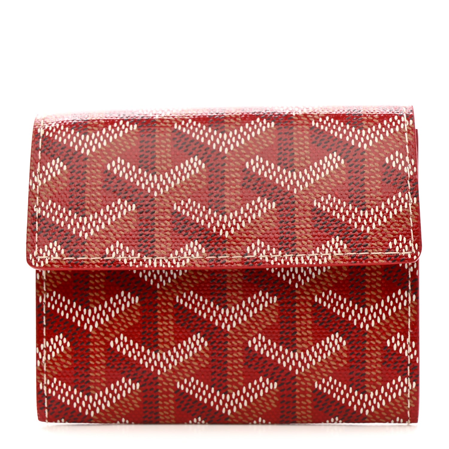 Goyard Goyardine Marigny Coin Purse Wallet Red 1 of 7