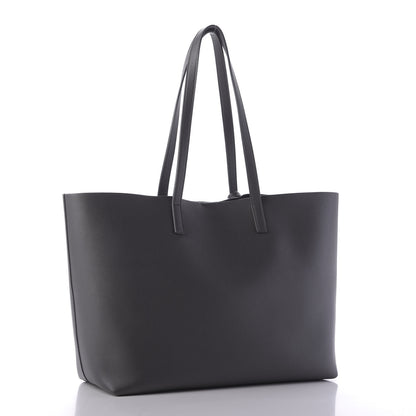 Saint Laurent Calfskin Large Shopping Tote Dark Grey 3 of 8