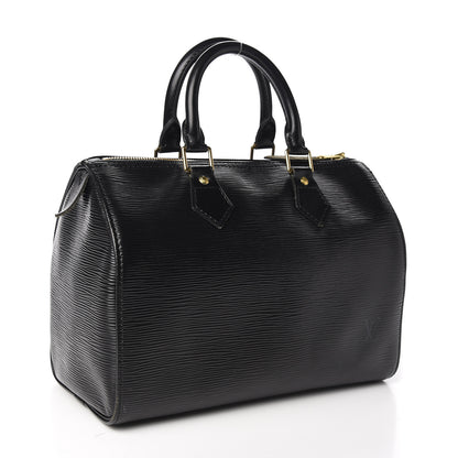 Louis Vuitton Epi Speedy 25 Black 2 of 11