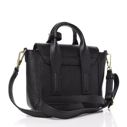 3.1 Phillip Lim Textured Calfskin Mini Pashli Satchel Black 3 of 9