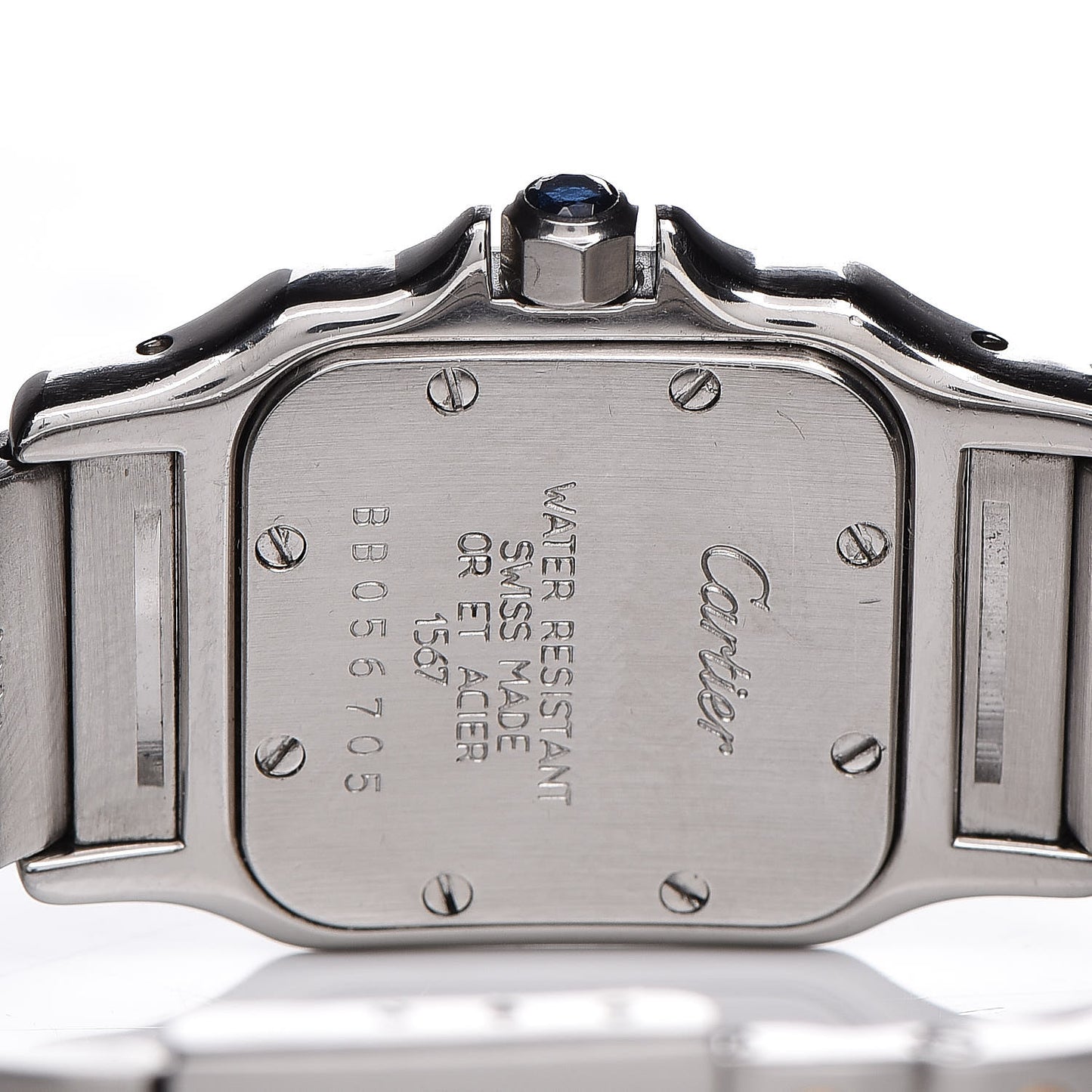 Stainless Steel 18K Yellow Gold 24mm Santos De Cartier Galbee Quartz Watch