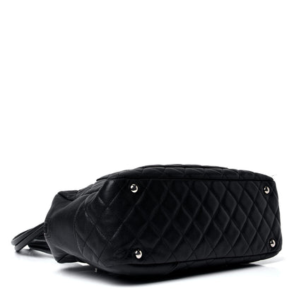 Chanel Calfskin Quilted Large Cambon Bowler Black 3 of 4