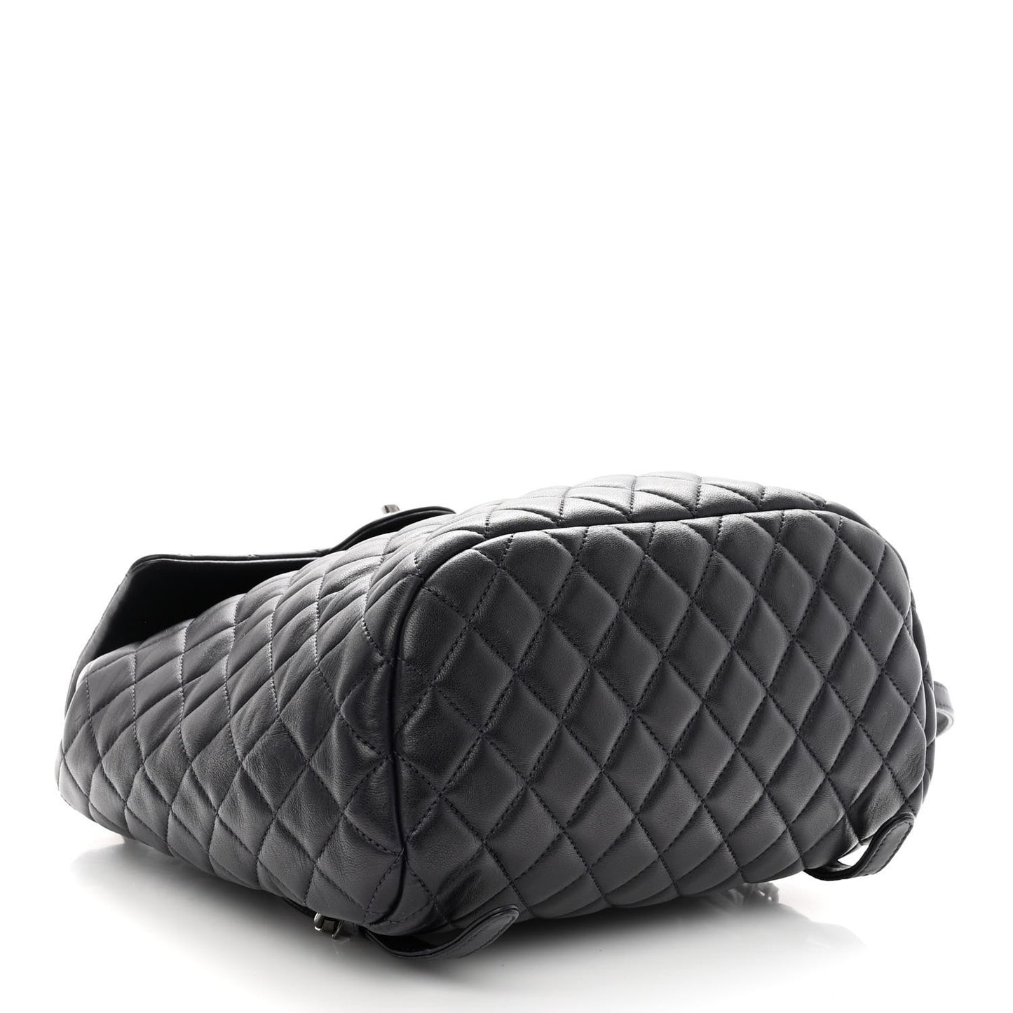 Calfskin Quilted Large Urban Spirit Backpack Dark Purple