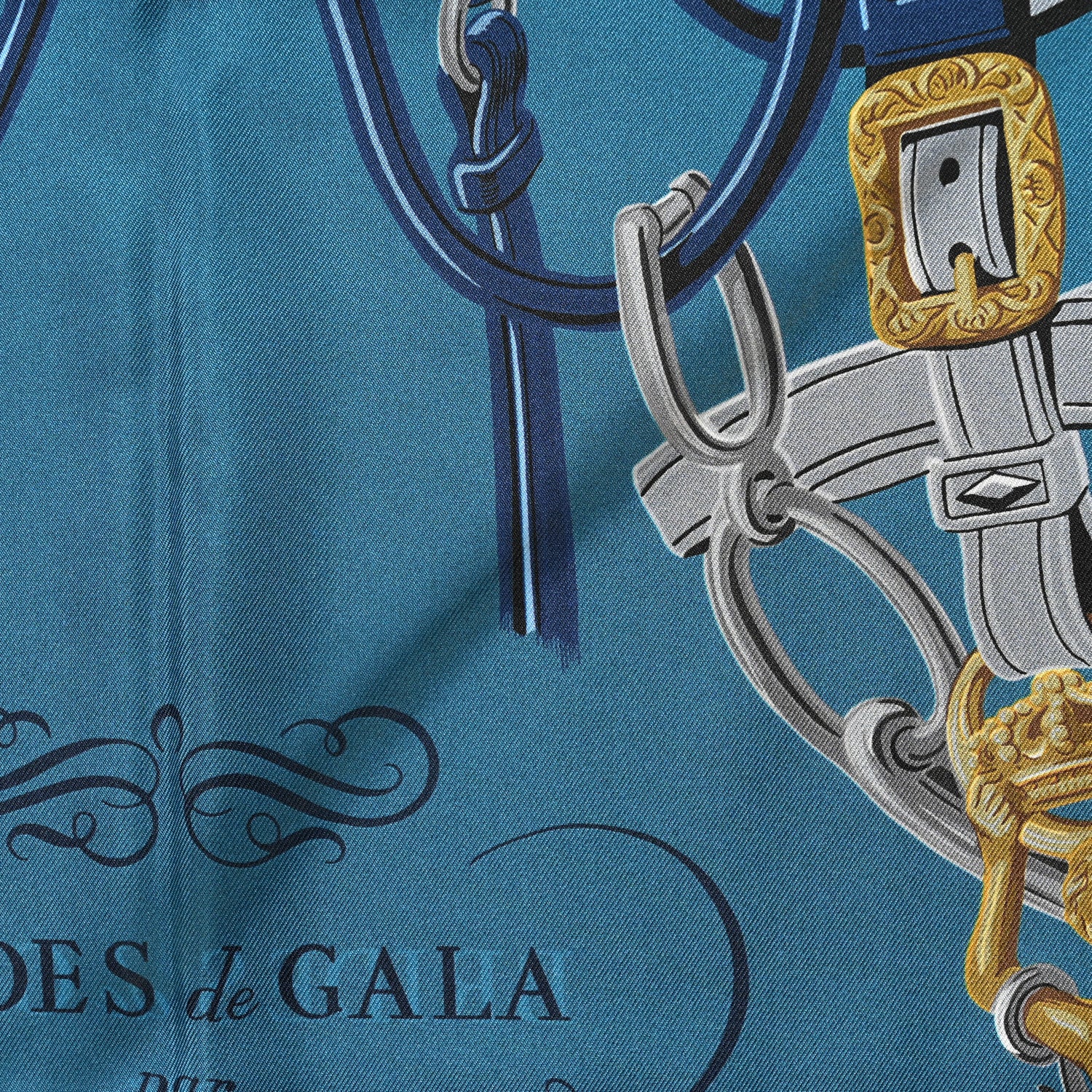 Hermes Silk Brides De Gala Brode Scarf 90 5 of 8