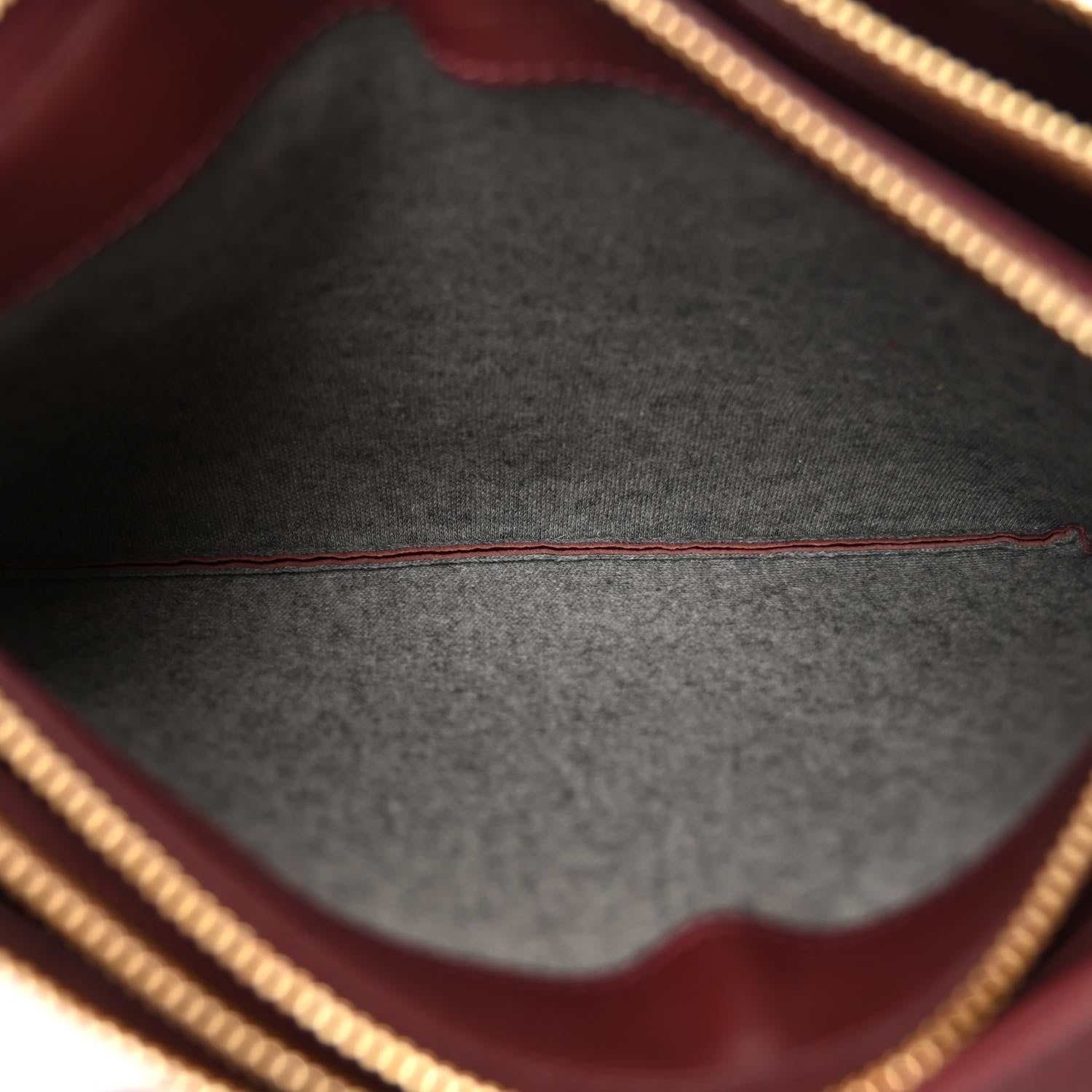 Celine Lambskin Large Trio Crossbody Bag Burgundy 6 of 11