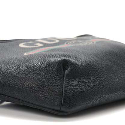 Gucci Grained Calfskin Logo Belt Bag Black 9 of 12