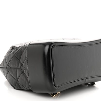 Chanel Aged Calfskin Quilted Small Gabrielle Backpack Black 9 of 11