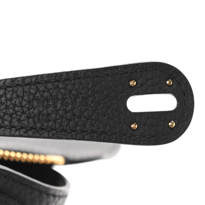 Hermes Taurillon Clemence Lindy 30 Black 7 of 11
