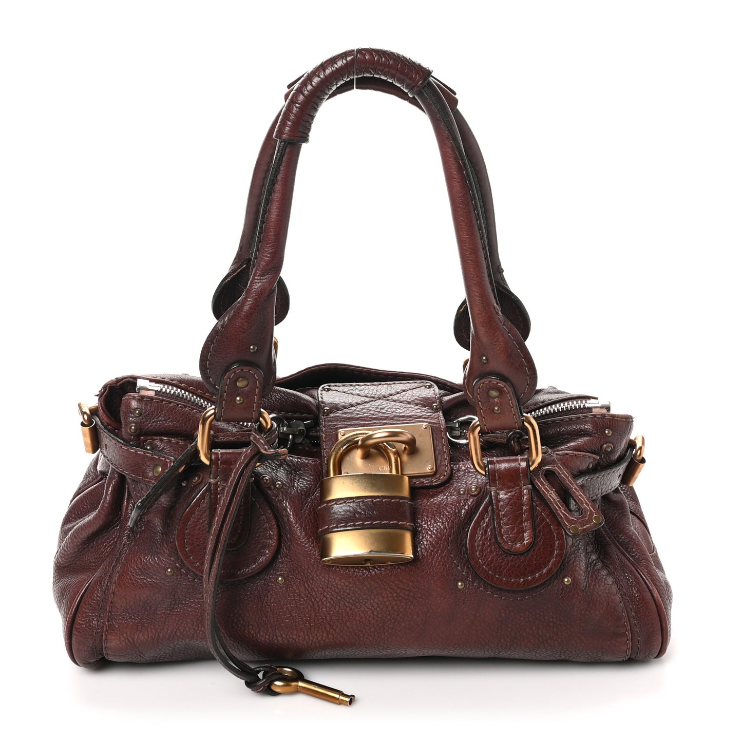 Calfskin Medium Paddington Satchel Chocolate