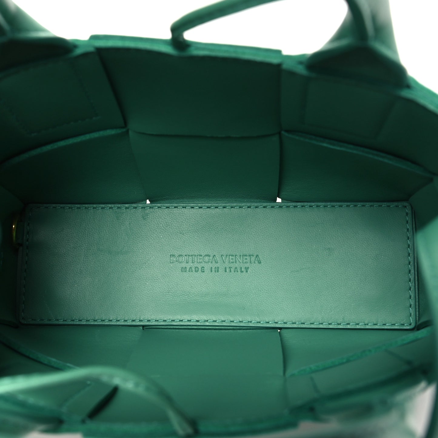 Nappa Maxi Intrecciato Mini Arco Tote Celadon