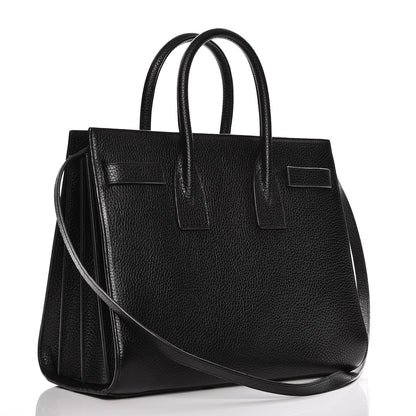 Saint Laurent Grained Calfskin Small Sac De Jour Black 4 of 13