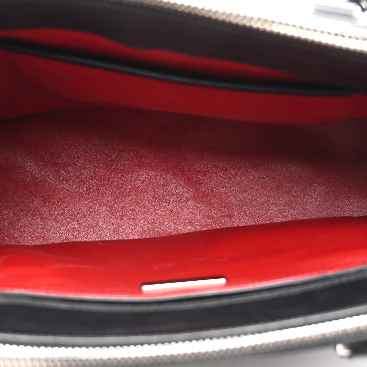 Prada Saffiano Small Galleria Double Zip Tote Black Talco 5 of 10