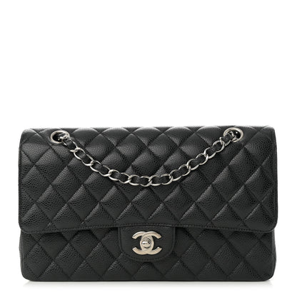 Chanel Caviar Quilted Medium Double Flap Black 1 of 12