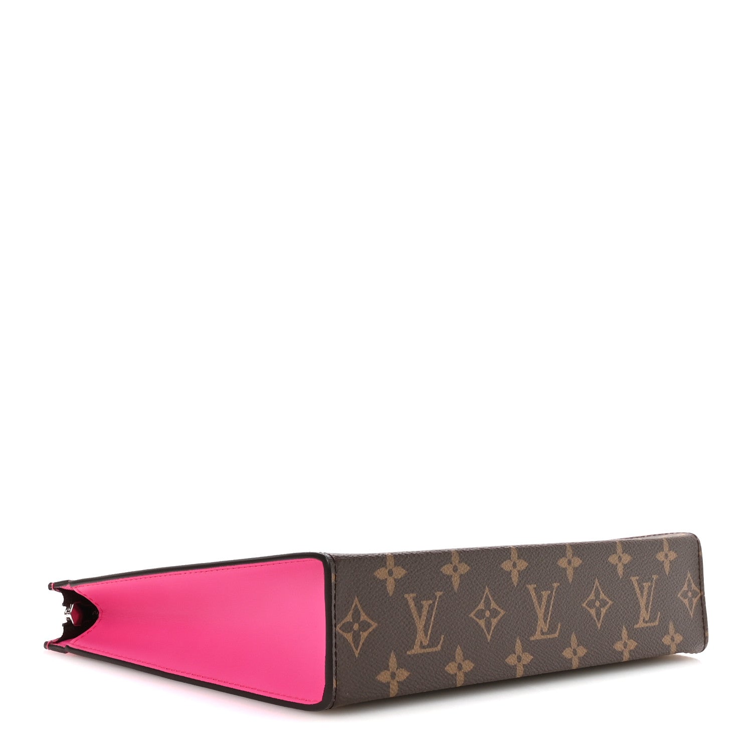 Louis Vuitton Monogram Macassar Pochette Voyage MM Fuchsia 4 of 7