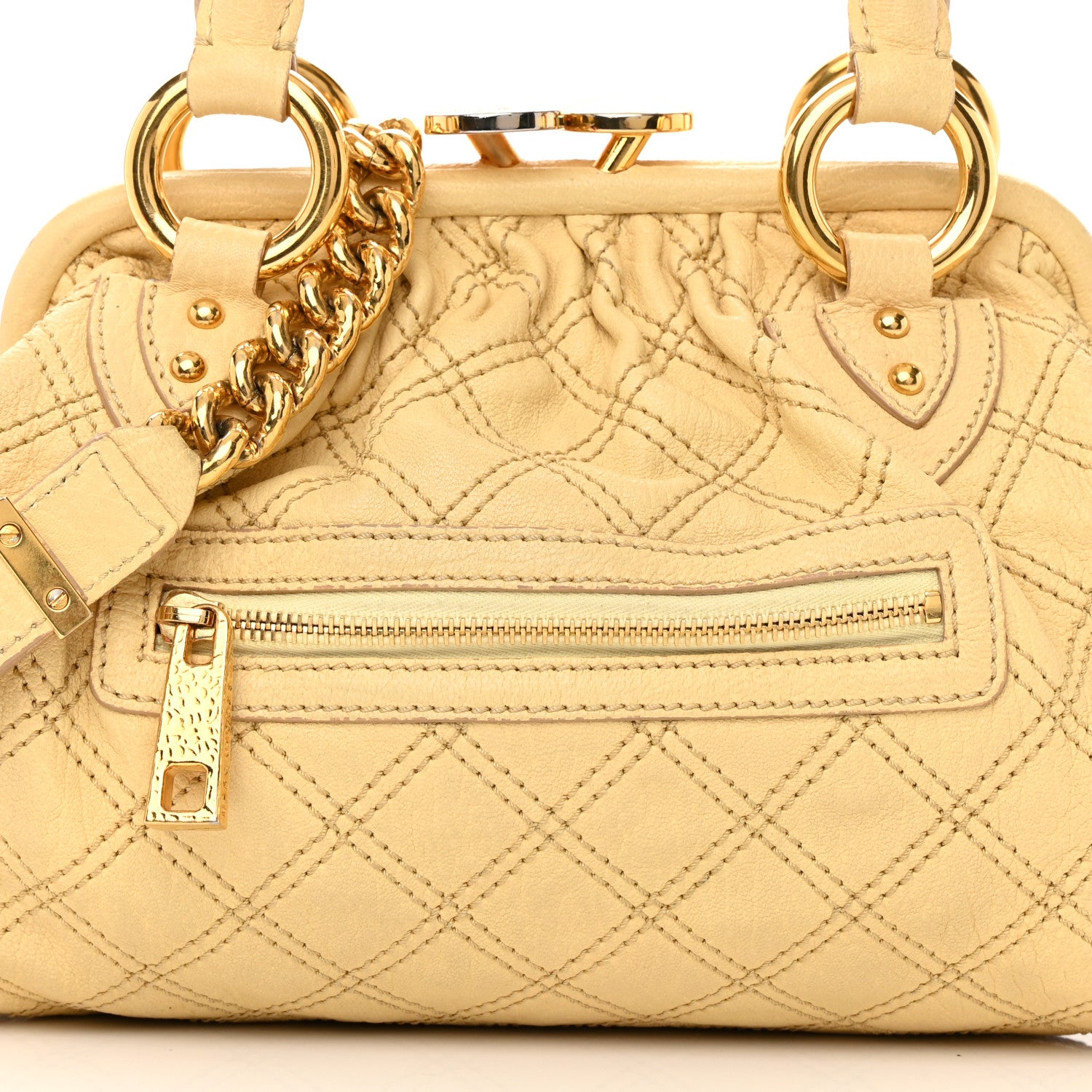 Marc Jacobs Calfskin Quilted Stam Light Yellow 9 of 19