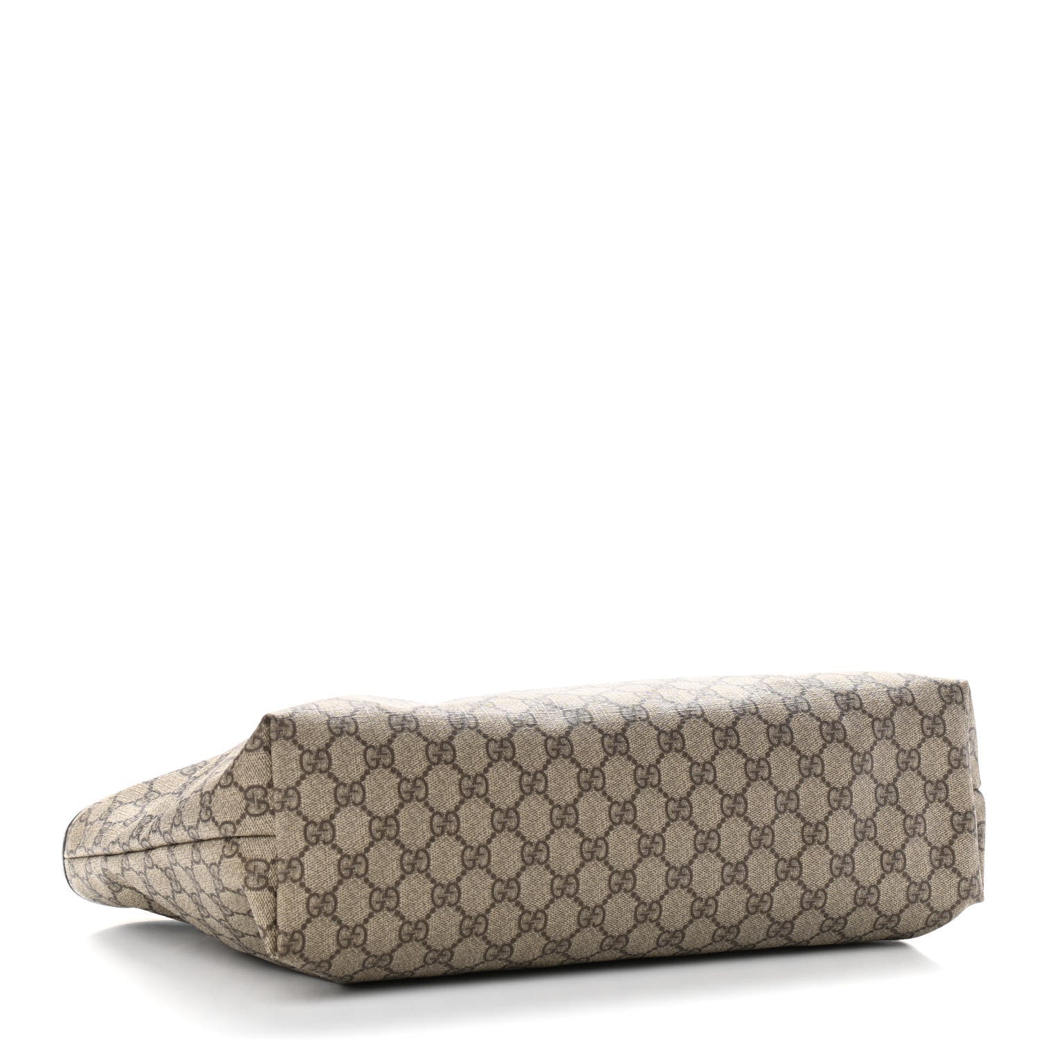 Gucci GG Supreme Monogram Medium Zippered Shopping Tote Dark Brown 5 of 11