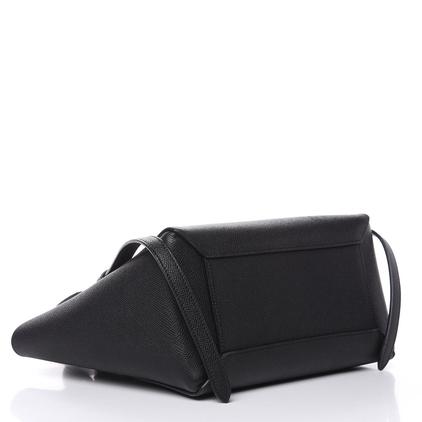 Grained Calfskin Micro Belt Bag Black