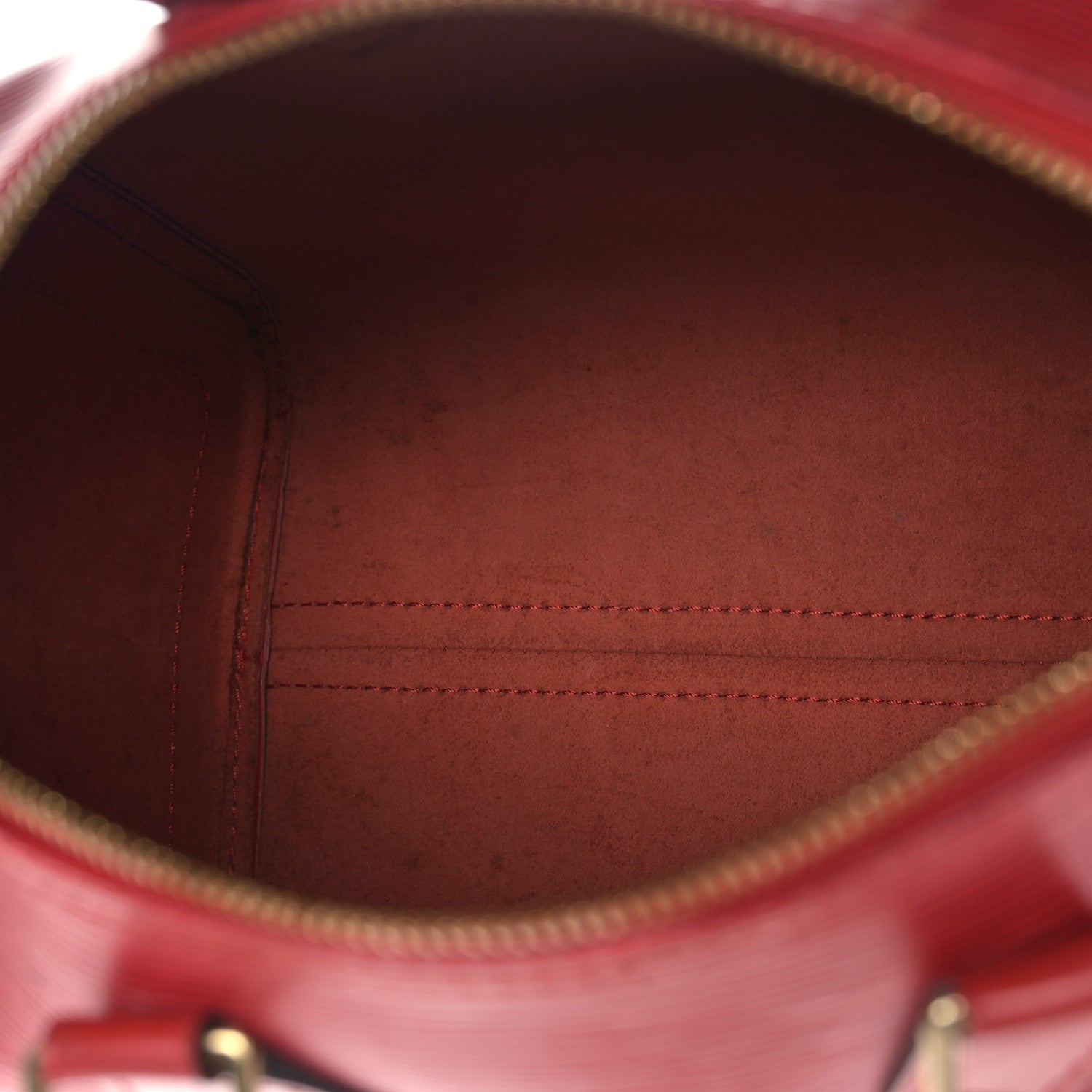 Louis Vuitton Epi Speedy 25 Castillan Red 5 of 8