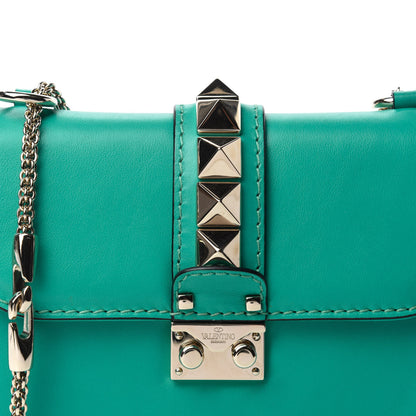 Valentino Garavani Vitello Small Glam Lock Rockstud Flap Opaline Green 11 of 11
