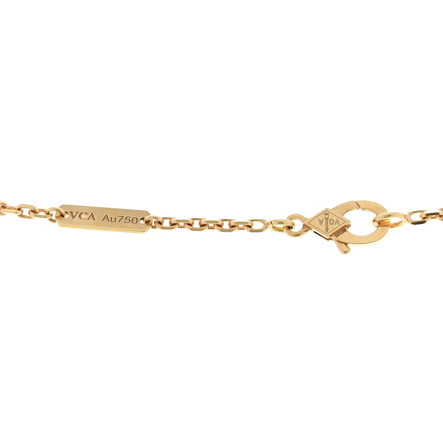 Van Cleef & Arpels 18K Yellow Gold Mother of Pearl Magic Alhambra Long Necklace 4 of 6
