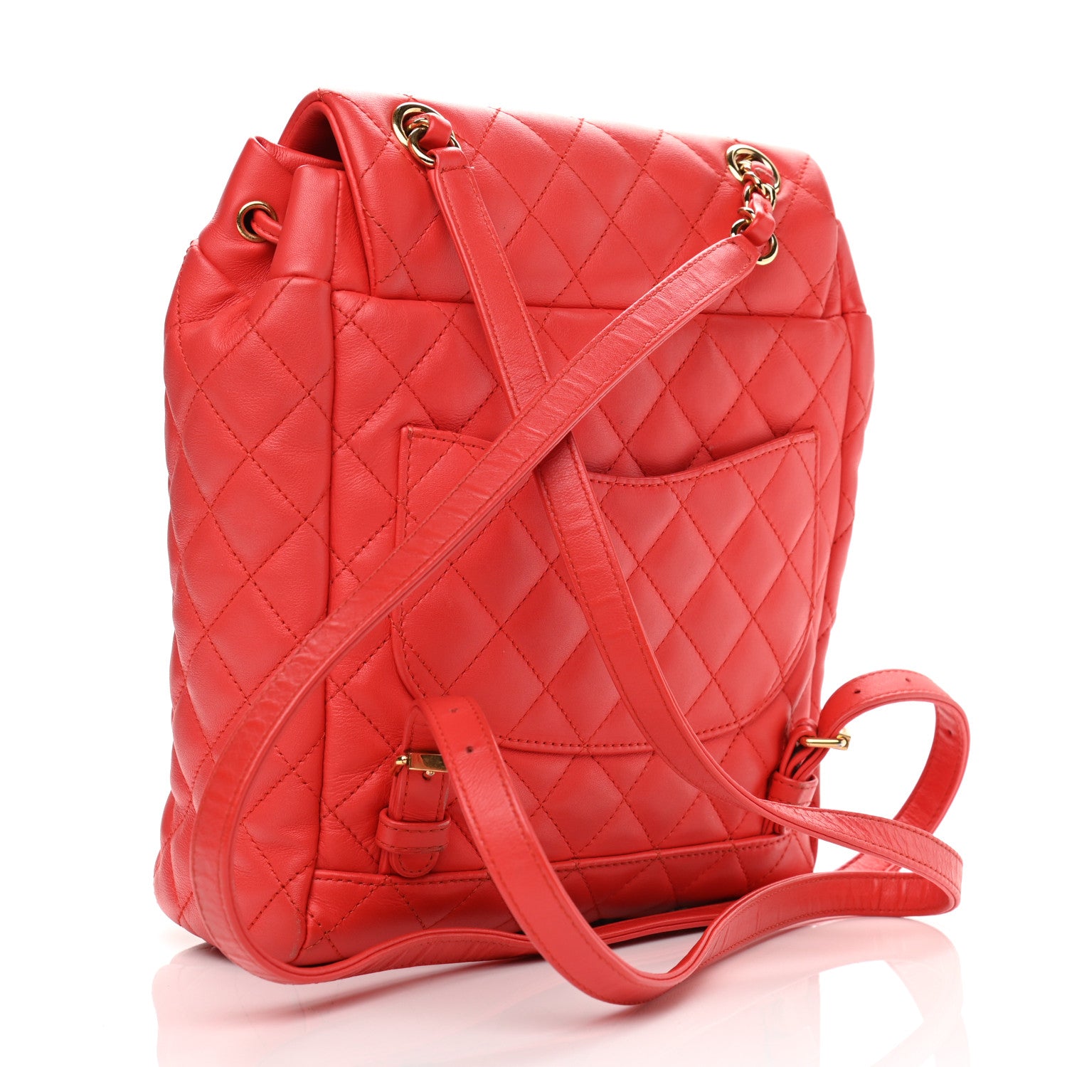 Chanel Calfskin Quilted Small Urban Spirit Backpack Red 3 of 16