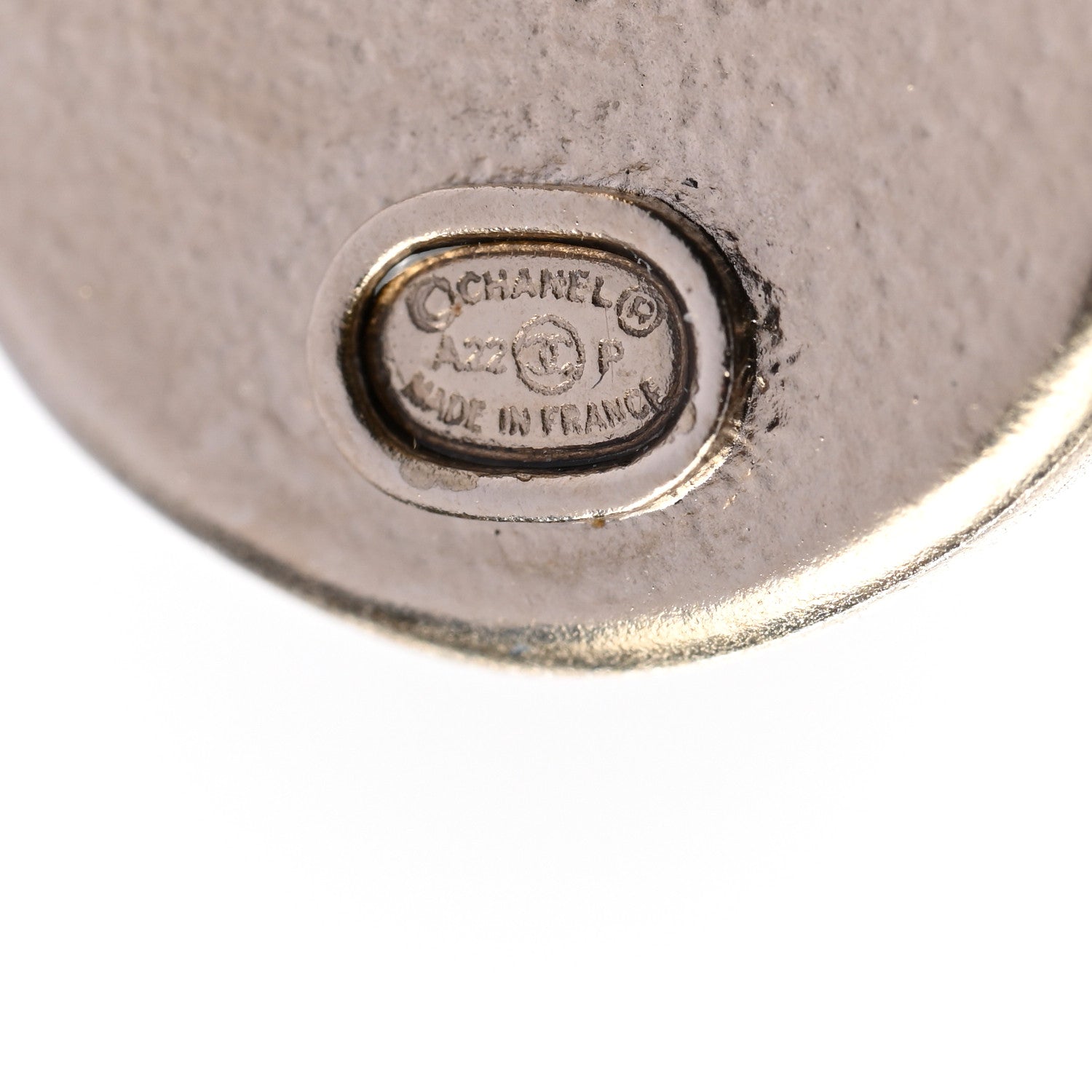 Chanel Metal Round CC Earrings Gold 3 of 5