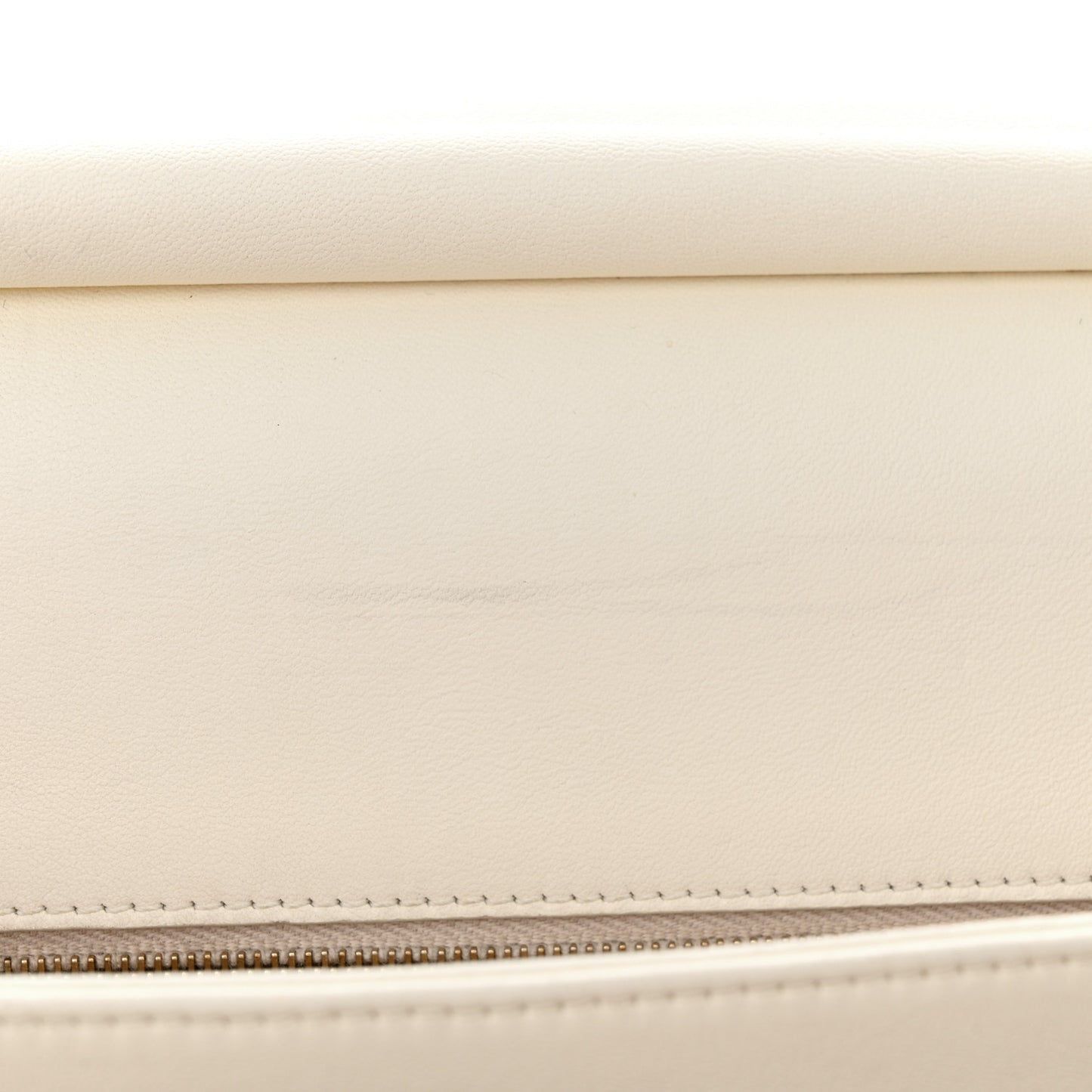 Lambskin Quilted Coco Luxe Top Handle Flap White