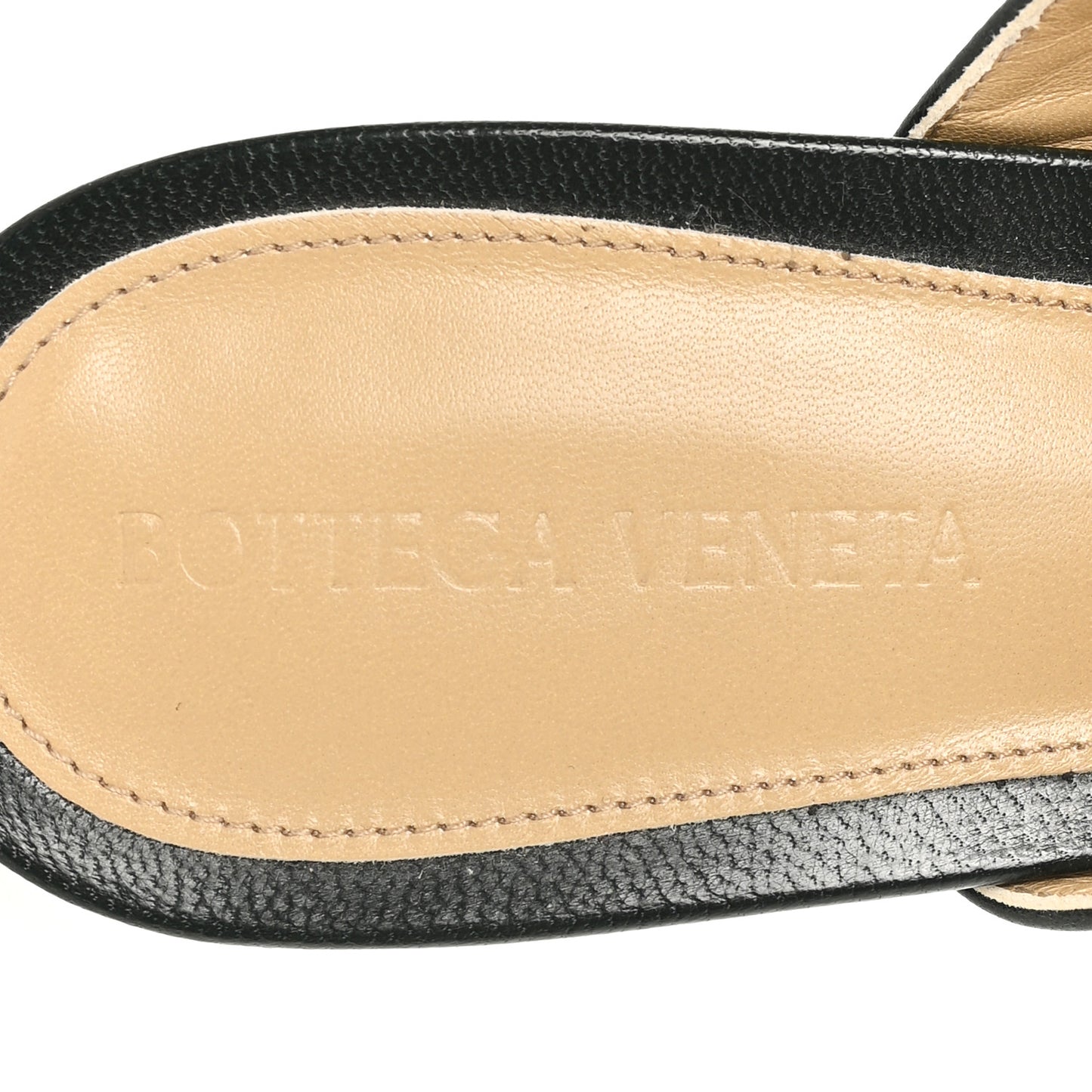 Lambskin Stretch Mule 40mm Sandals  40 Black