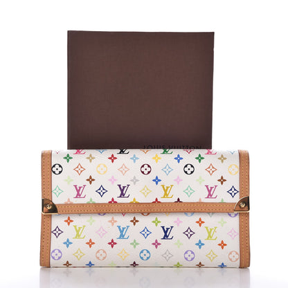 Louis Vuitton Monogram Multicolor Porte Tresor International Wallet White 11 of 11