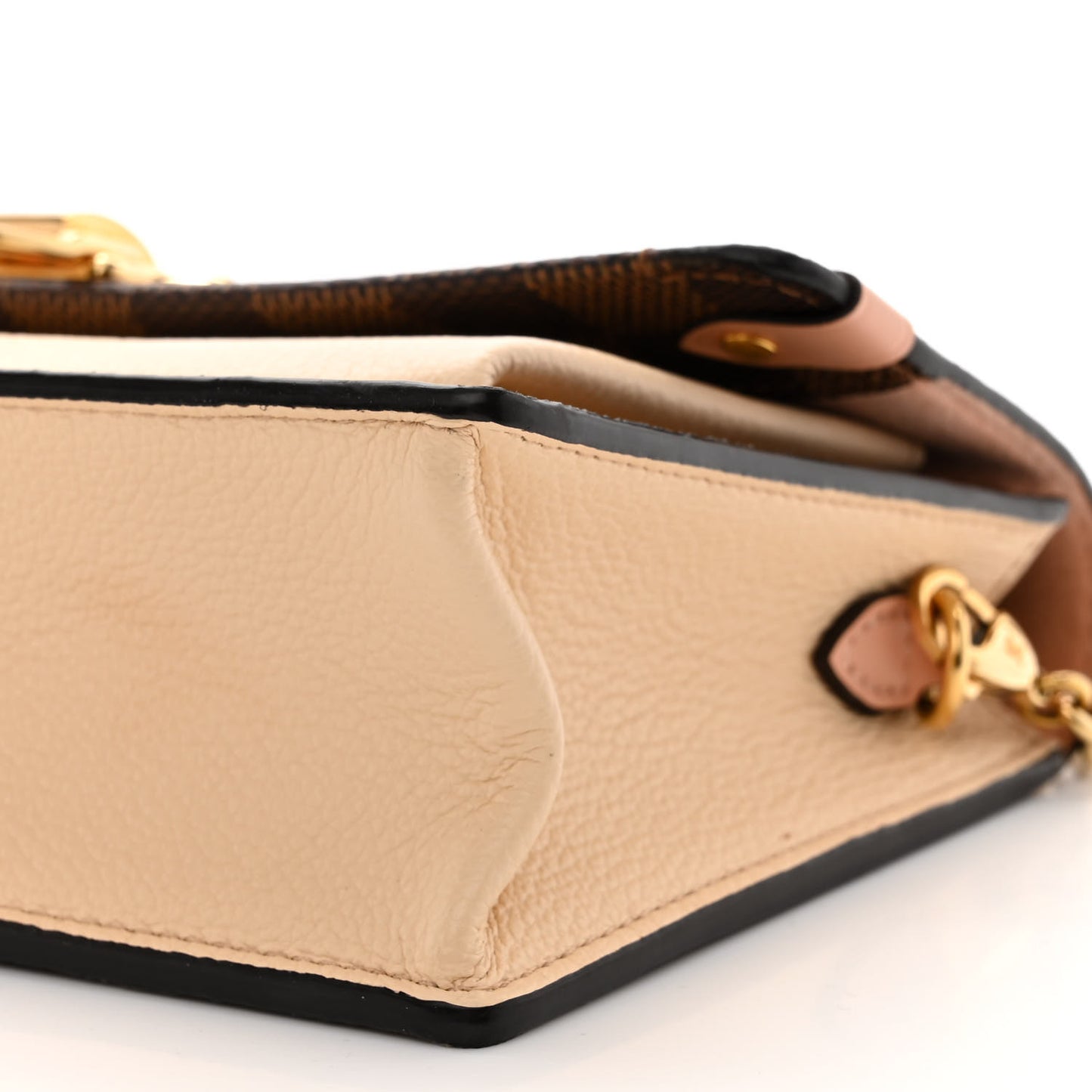 Damier Ebene Vavin Chain Wallet Creme
