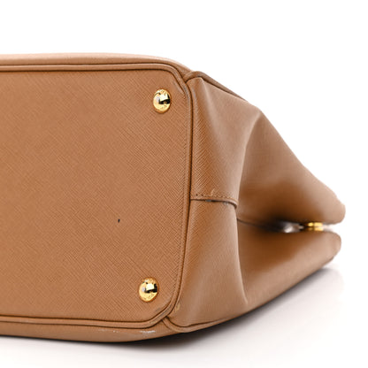 Prada Saffiano Medium Galleria Double Zip Tote Caramel 13 of 13