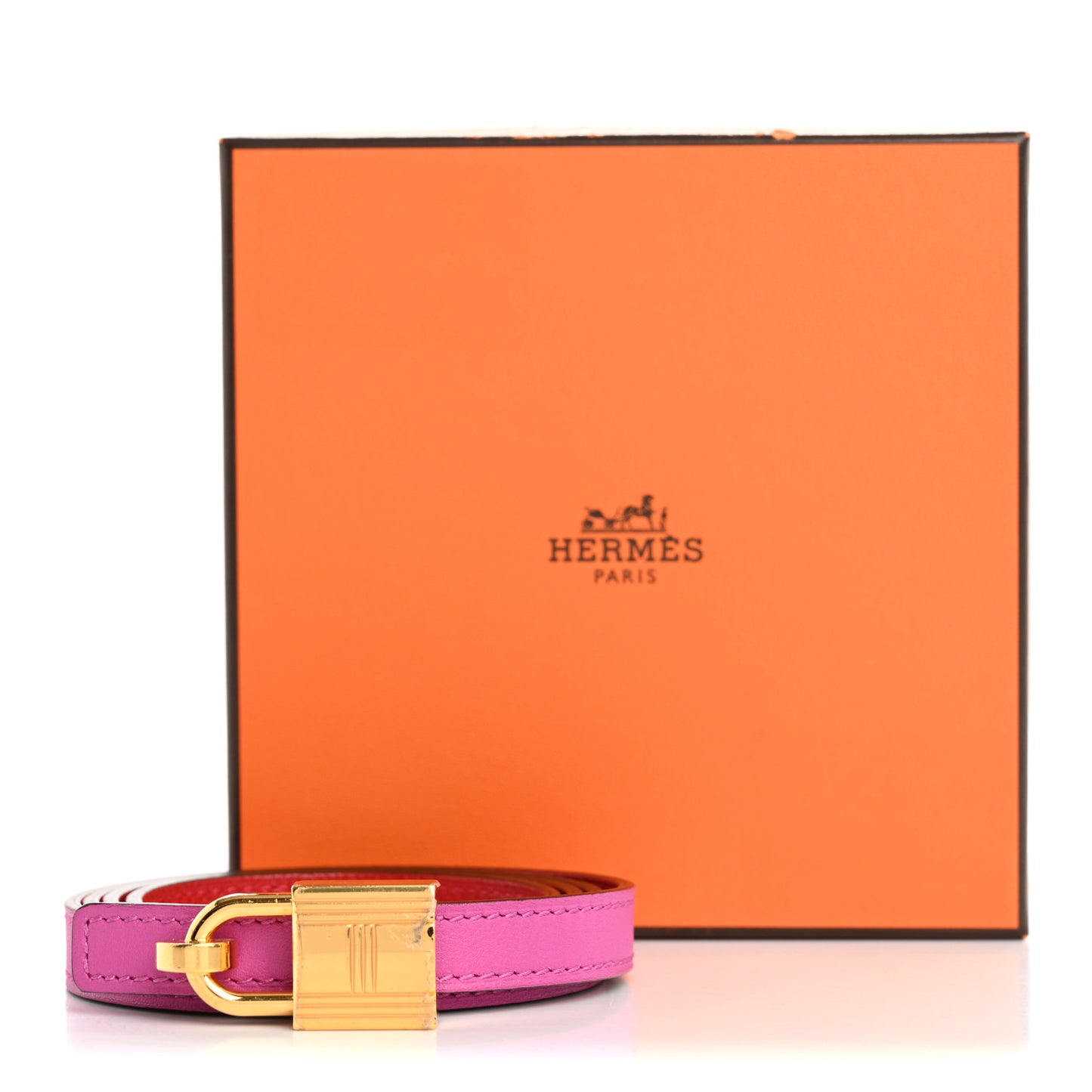 Swift Epsom 13mm Romance Belt 85 34 Magnolia Rouge Casaque