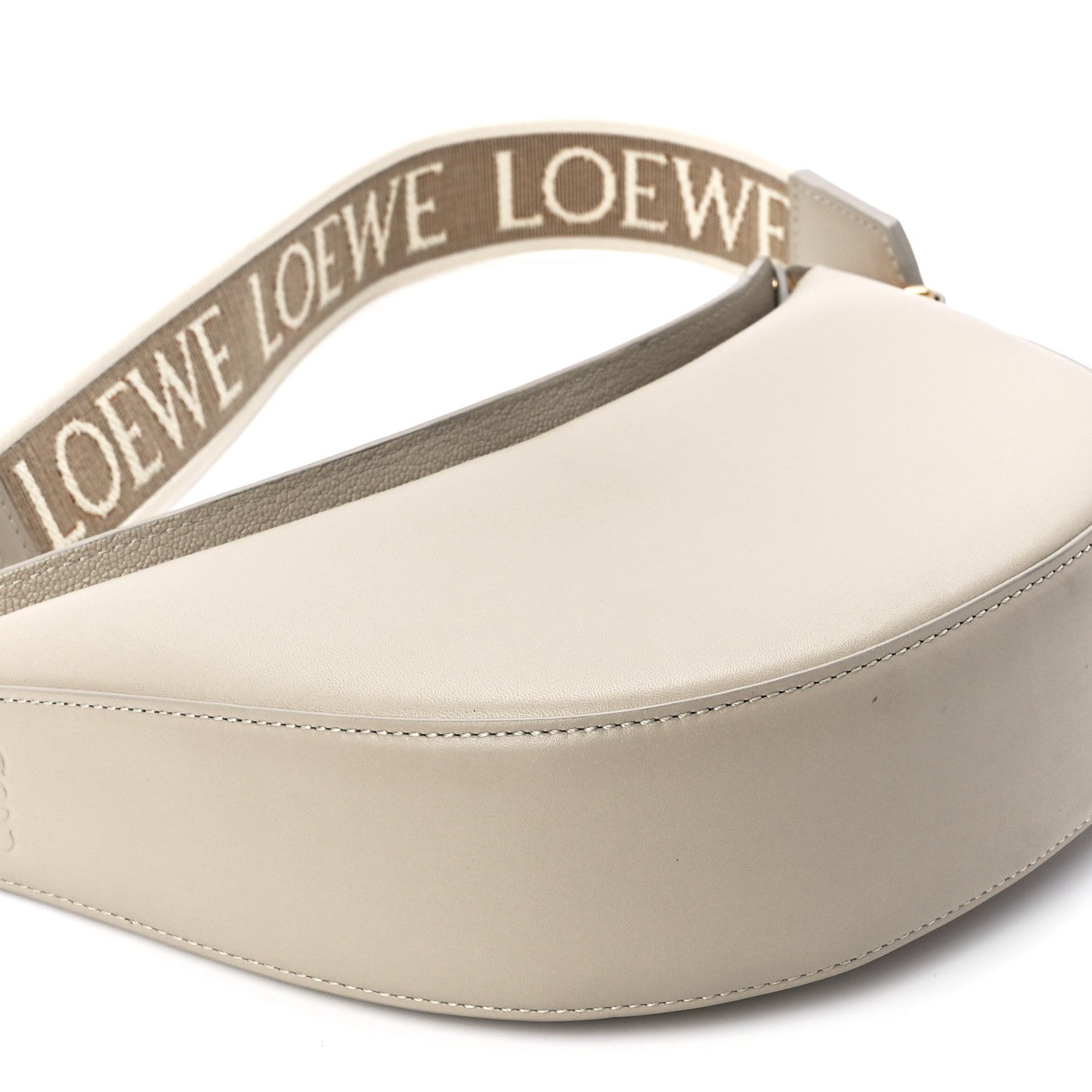 Loewe Satin Calfskin Jacquard Small Luna Bag Oat 10 of 11