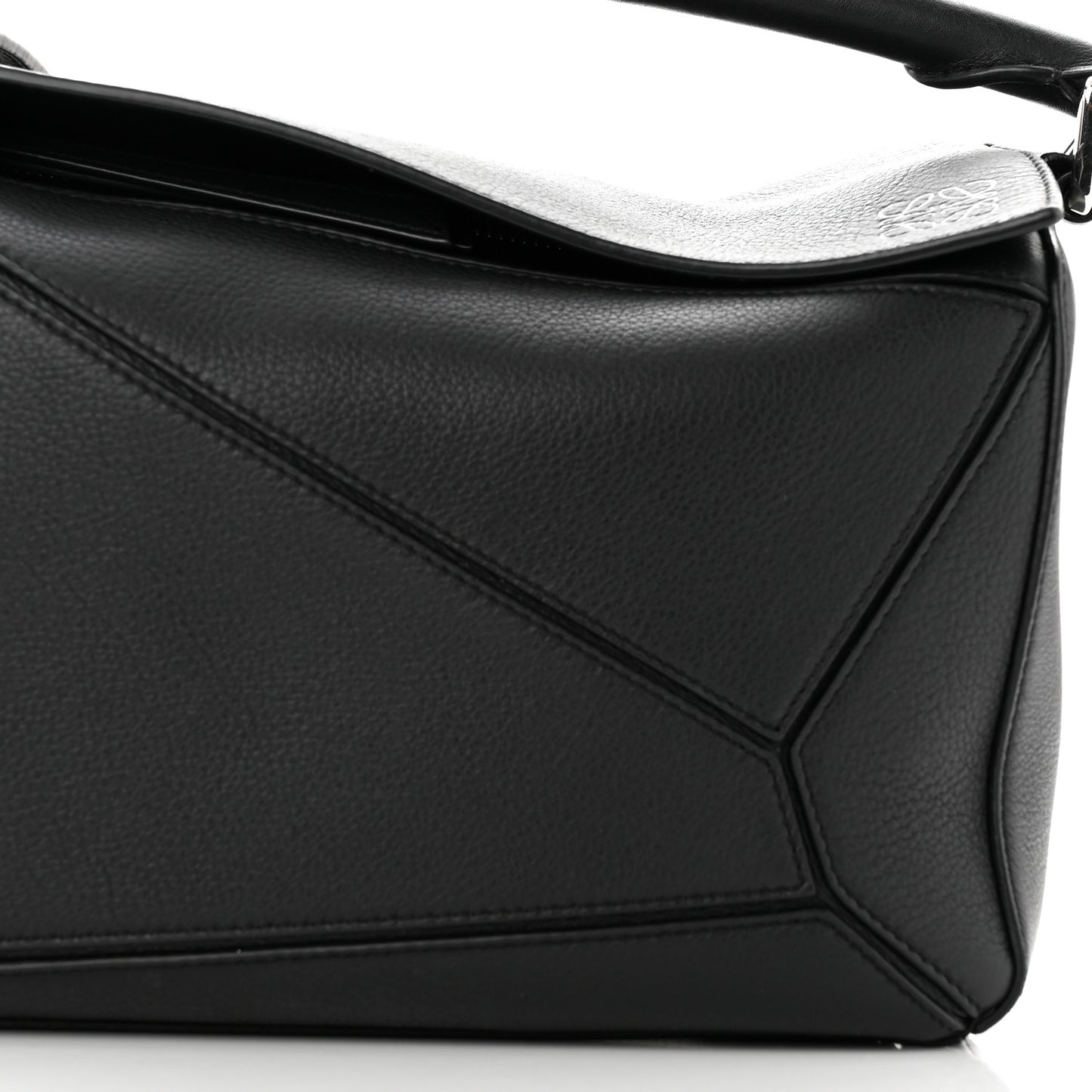 Calfskin Medium Puzzle Bag Black
