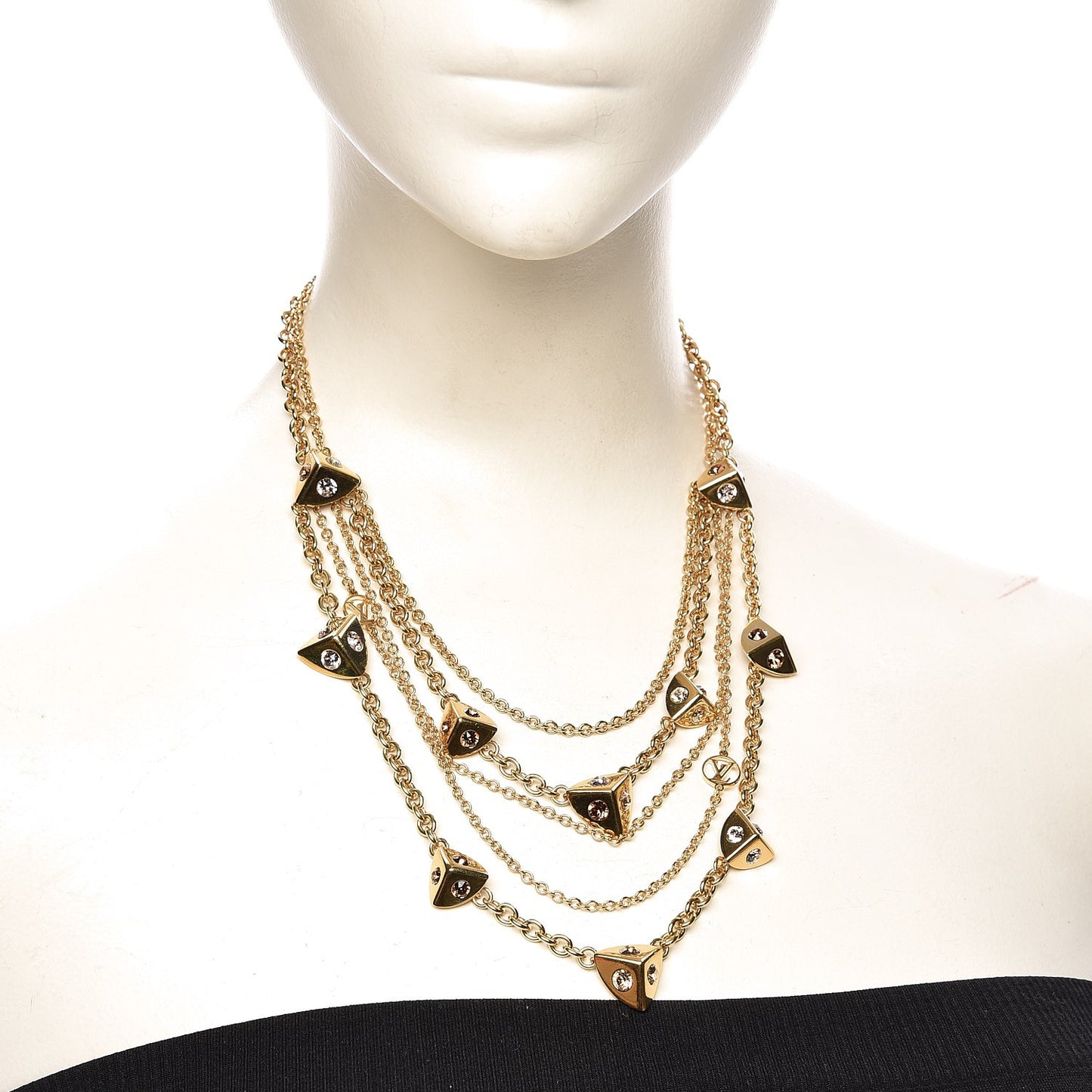 Trunkies Strass Necklace Gold