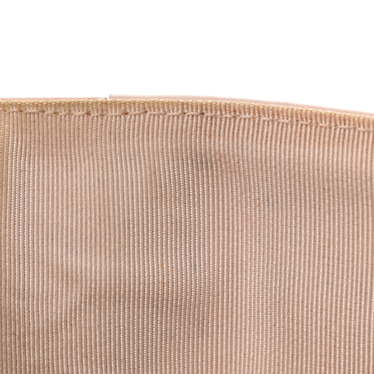 Striated Patent Quilted Compact French Flap Wallet Beige Light Pink