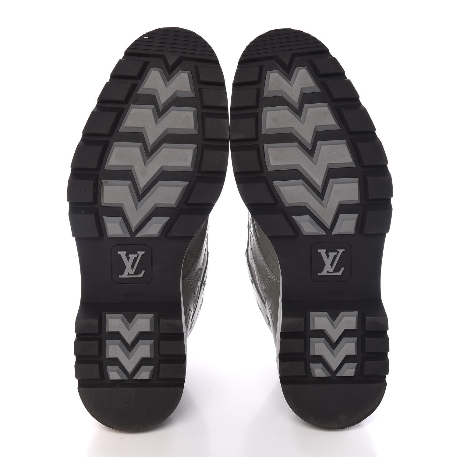 Louis Vuitton Monogram Titanium Mens Oberkampf Ankle Boots 7 5 of 9
