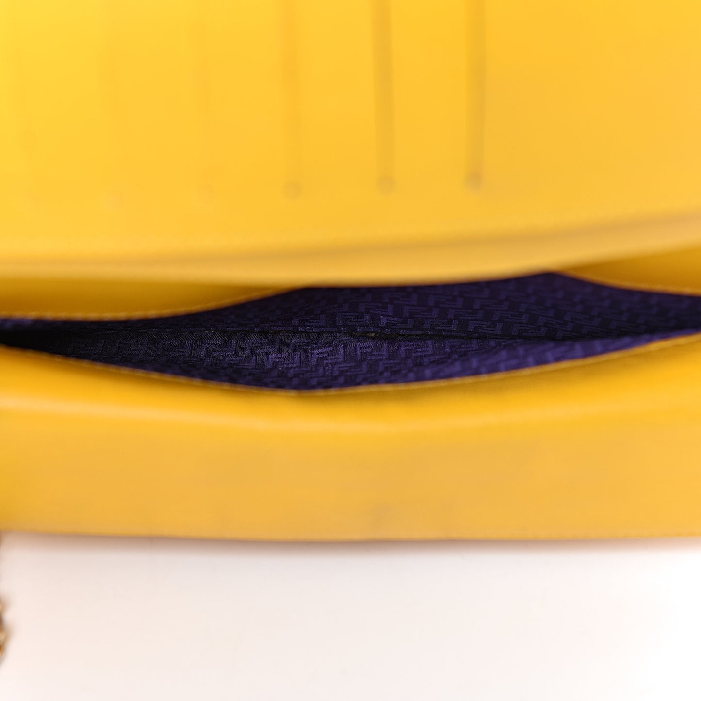 Nappa Logo Embossed Long Wallet On Chain Lemon Giallo