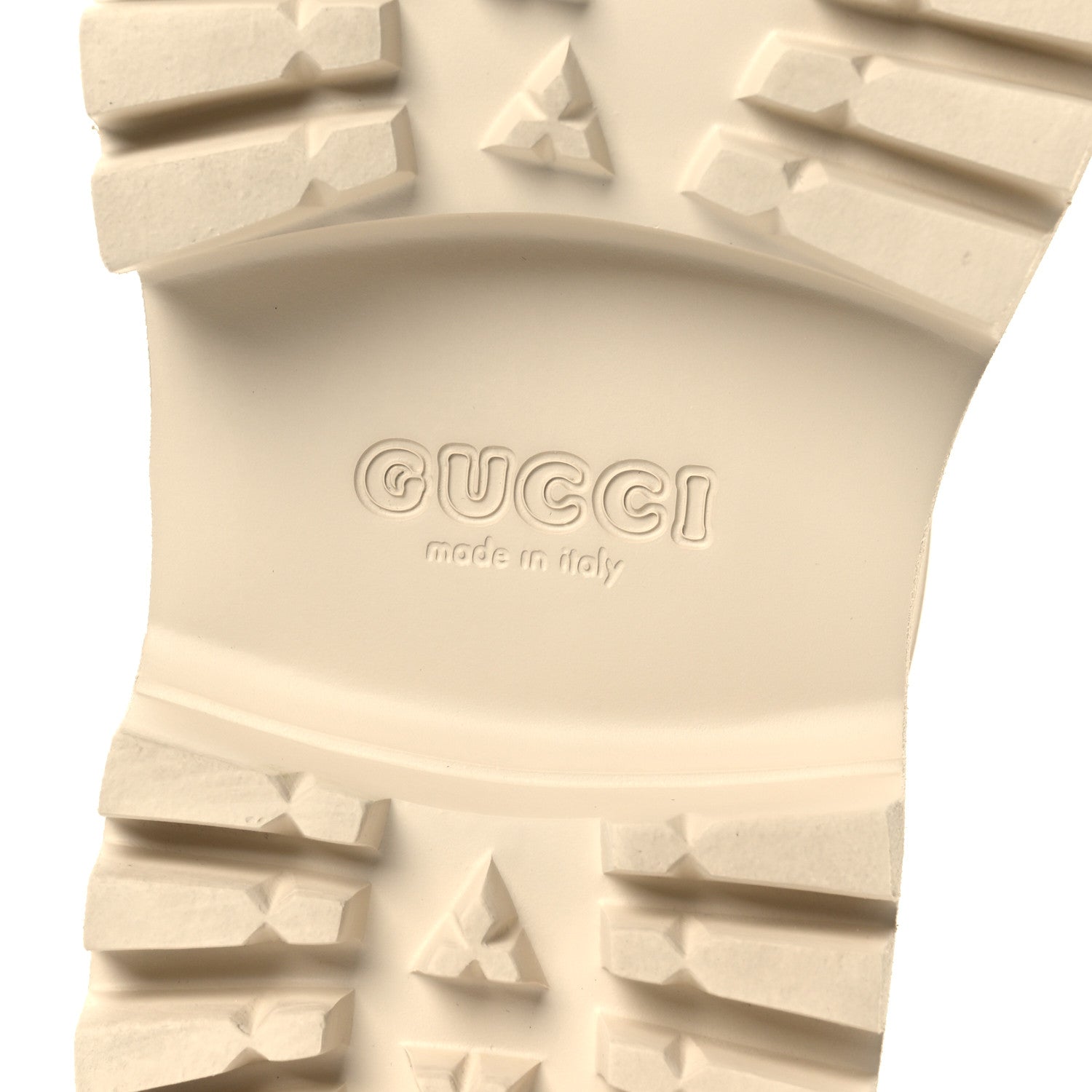 Gucci Rubber Monogram GG Go Through Platform Slide Clogs 38 Mystic White 8 of 12