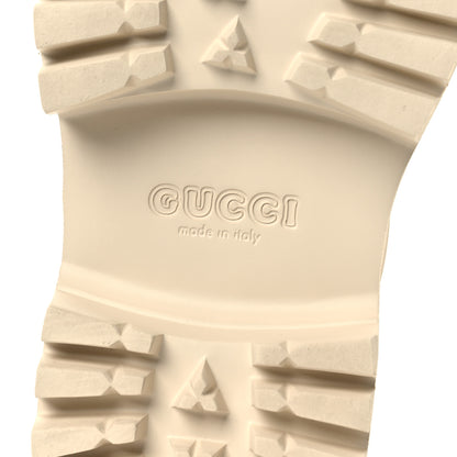 Gucci Rubber Monogram GG Go Through Platform Slide Clogs 38 Mystic White 8 of 12