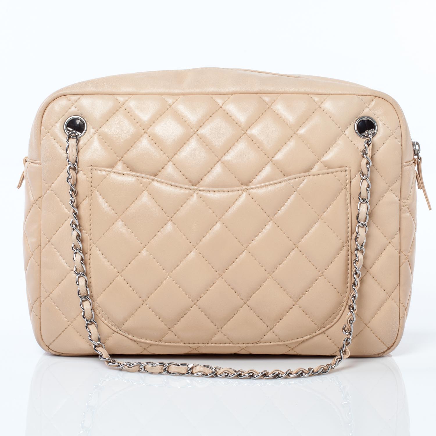 Chanel Lambskin Large Camera Case Beige 4 of 10