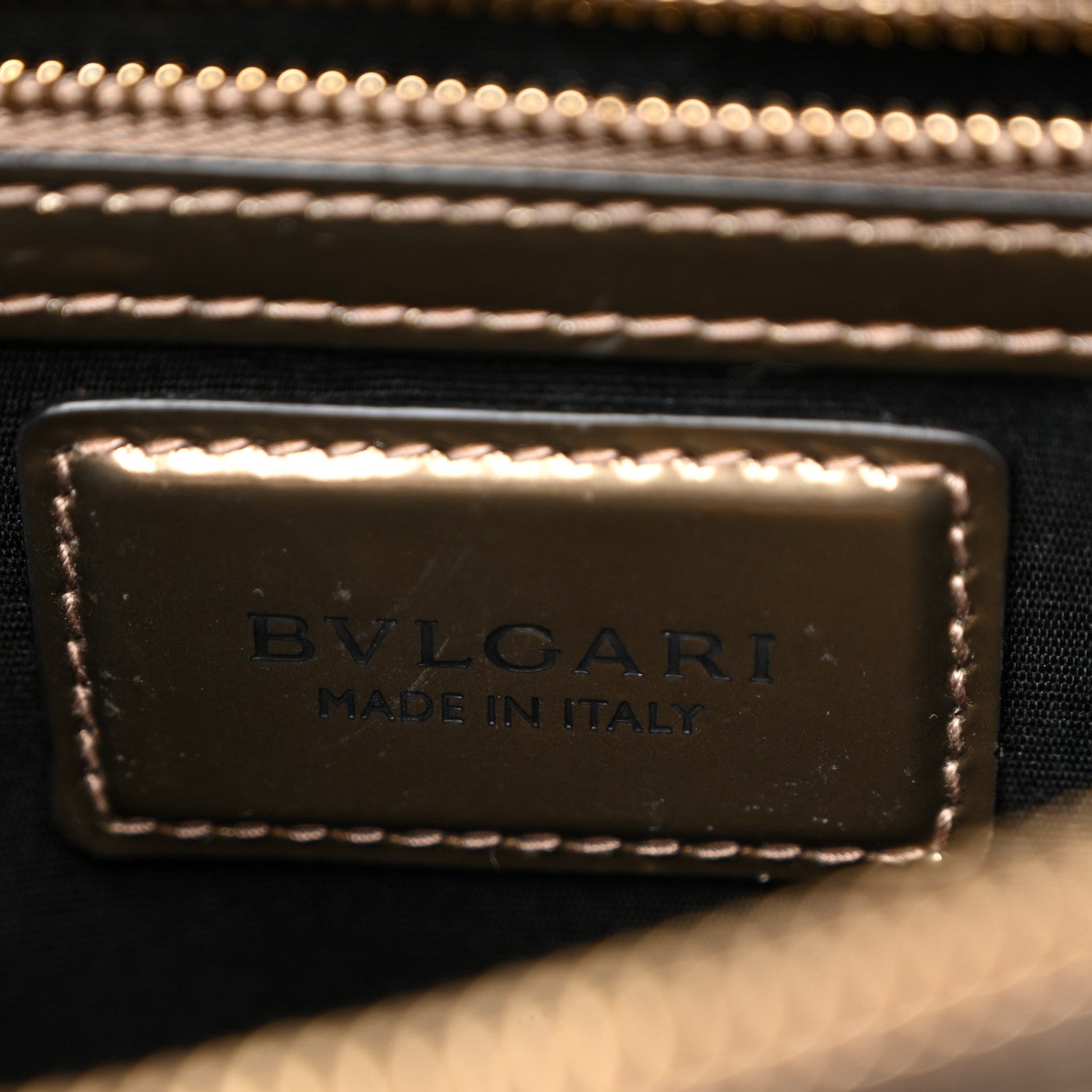 Bulgari Metallic Calfskin Serpenti Forever Crossbody Bag Bronze 7 of 10