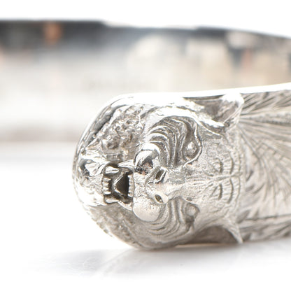 Gucci Sterling Silver Feline Head Bracelet 4 of 7