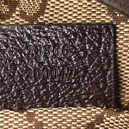 Gucci GG Monogram Web Double Pocket Belt Bag Dark Brown 7 of 10