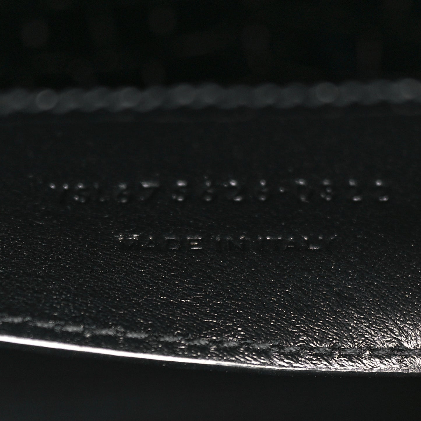 Shiny Calfskin Crocodile Embossed Small Manhattan Baguette Black