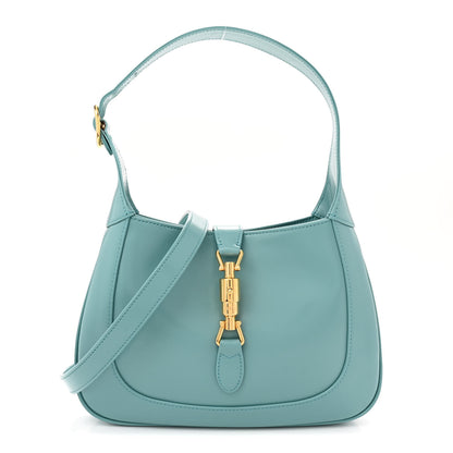 Gucci Boarded Dyana Lux Calfskin Small Jackie 1961 Hobo Dusty Azure 1 of 11