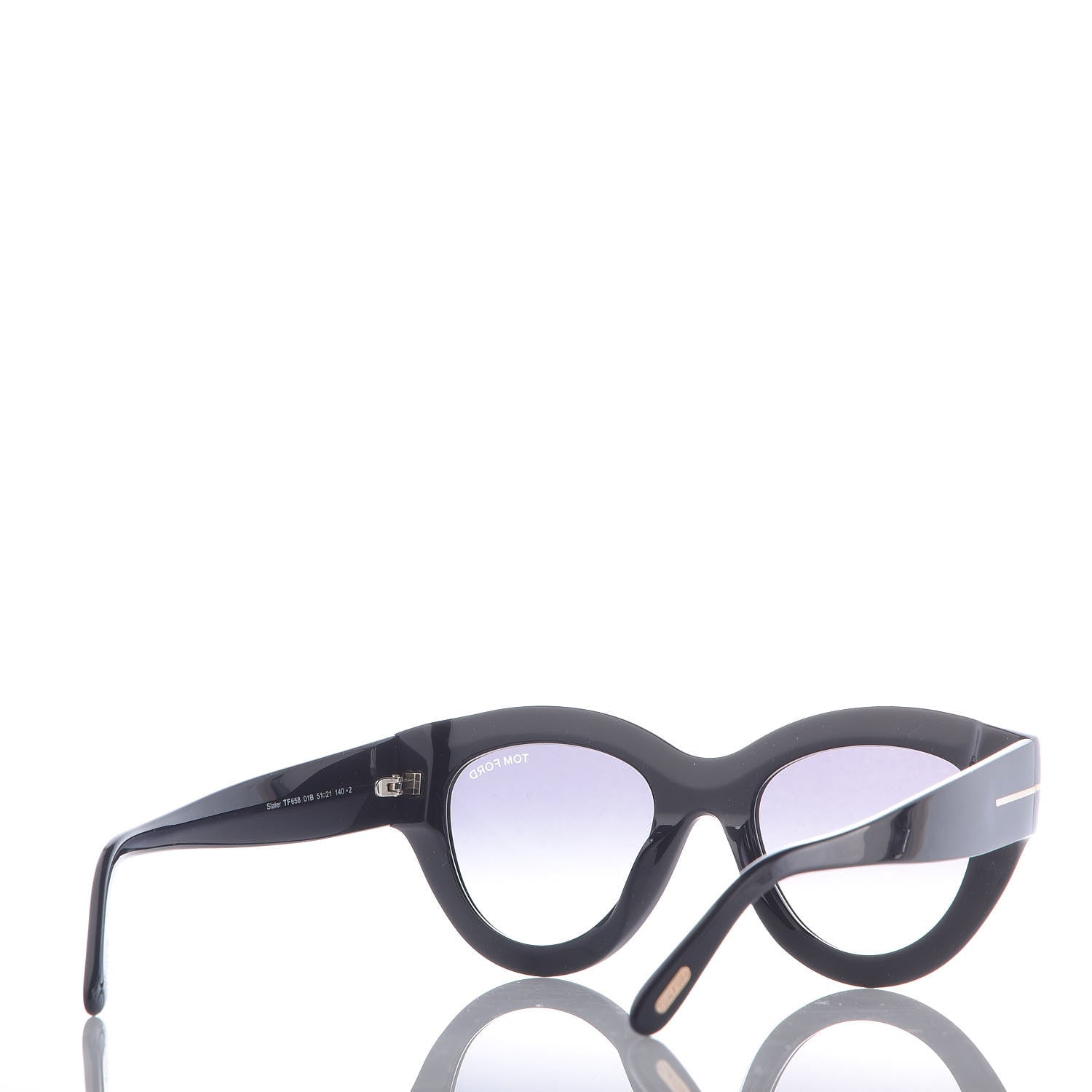 Tom Ford Slater Cat Eye Sunglasses TF658 Black 4 of 7
